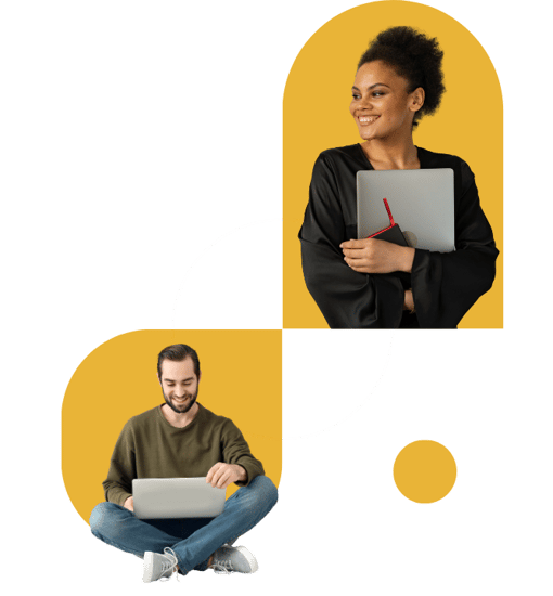 Blue and Yellow Minimalist Business Landing Page Website UI Desktop Prototype (2)