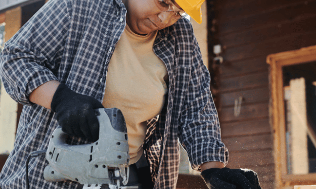 Solo tradesperson with tools